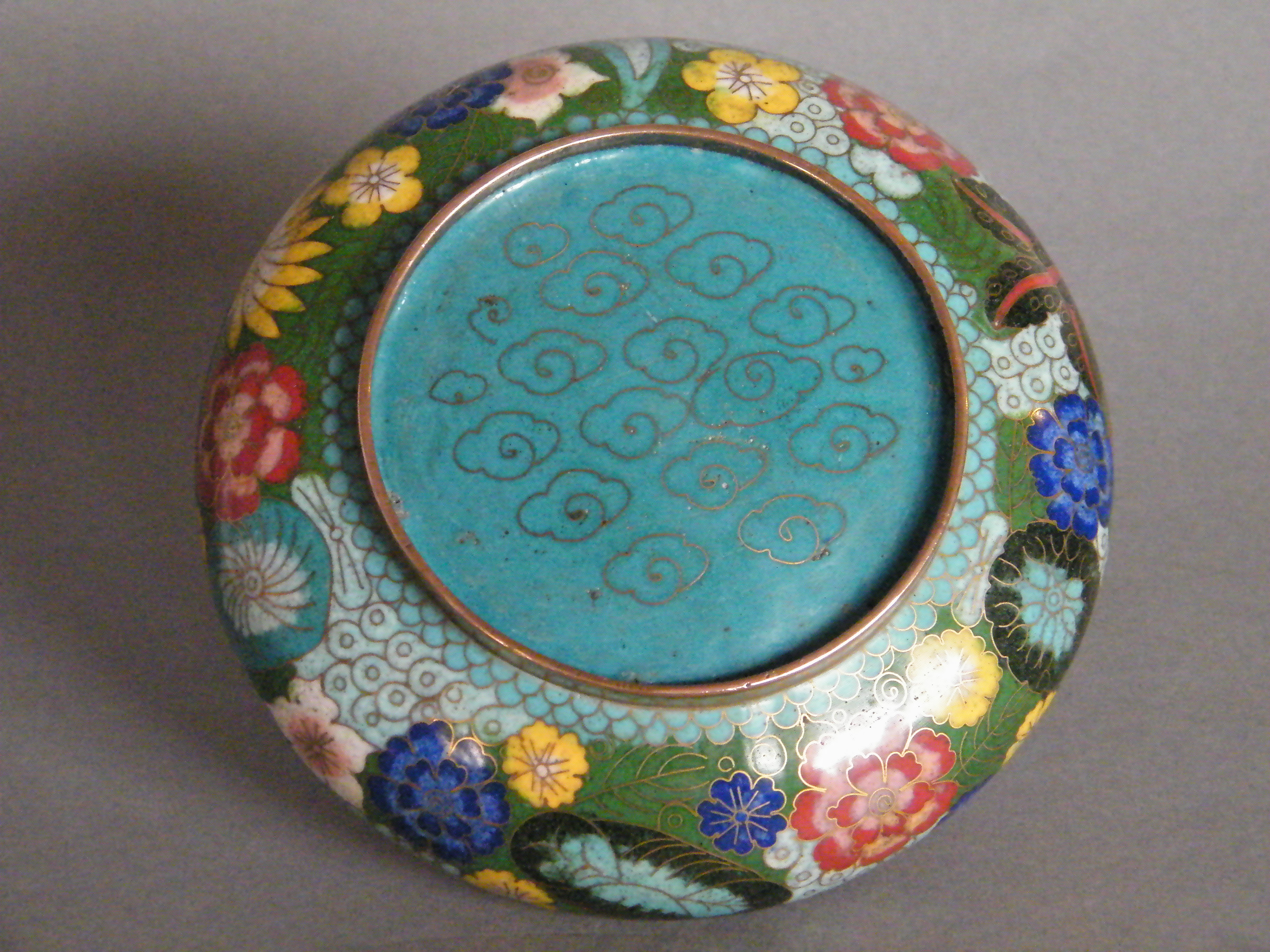 #0731  Chinese Millefleur Cloisonne Bowl Guangxu Reign (1875-1908)  **Sold**  to China - March 2012 售至中国 - 2012 年3月
