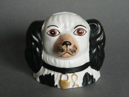 #1681   Pottery Staffordshire Dog Money Box, probably 20th Century