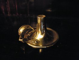 #1484  Arts and Crafts Brass Chamberstick,  circa 1880 - 1910  **Sold**  2018