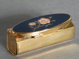 #1075 Stratton Combination Lipstick Holder and Vanity Mirror, circa 1960s **SOLD**