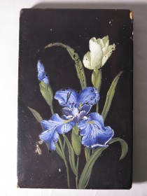 #1729  Painted Lacquer Panel from Japan