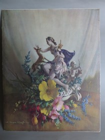 #1622  Vernon Ward Print on Board, cica 1940s  **Sold** December 2020