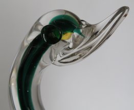 #1814  Murano Glass Duck from Italy, circa 1950s - 1960s