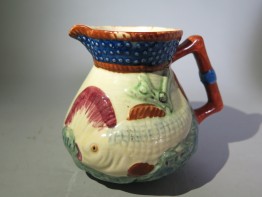 #1550  Relief Moulded 'Fish' Jug by Shorter & Sons, circa 1940s - 1950s