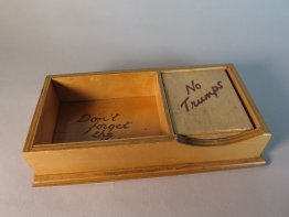 #1692  "No Trumps" Playing Cards Box, circa 1950s - 1960s  **Sold**  September 2018