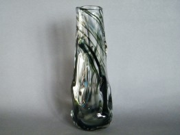 #1671  Whitefriars Glass Streaky Knobbly Vase, circa 1964 - 1970  **SOLD**  February 2019