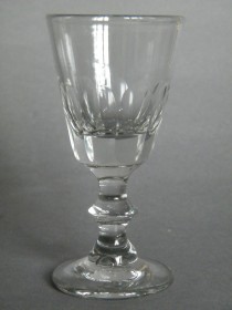 #0047 Panel Cut Sherry Glass circa 1900  **SOLD** through our Liverpool shop  2016