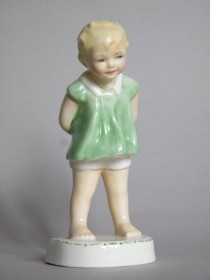 #1614  Freda Doughty Royal Worcester Figure 'Tommy', circa 1955  **SOLD**  2018