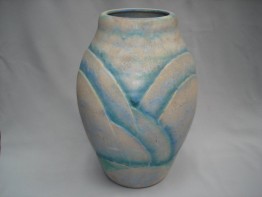 #0164 Very Large 1930s Art Deco Denby "Danesby Ware" Vase