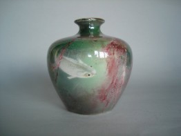 #0627 Rare 1920s Wilkinson's "Oriflamme" Small Vase **Sold**to Australia - April 2014 售至澳大利亚 - 2014年4月