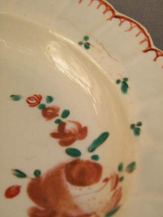 #1710     18th Century Enamelled Liverpool Porcelain Plate by John Pennington, circa 1785    **Sold** February 2019