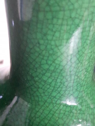 #1824  18th/19th Century Chinese Apple Green Glazed Vases， *Price on Request* ， *售价待询*