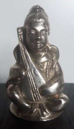 #1839 Solid Silver Paperweight from Japan, Late 19th / Early 20th Century