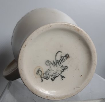 #1849  Horlicks Advertizing Mug by Royal Winton Pottery, circa 1940s - 1950s