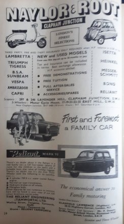 #1853 Scooter & Three Wheeler Magazine, September 1961  **SOLD**  June 2020