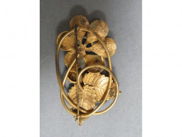 #0899 Gilt Metal Flower Brooch Brooch, circa 1925-1945 "SOLD"