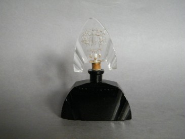 #0898 1920s Art Deco Glass Scent Bottle **SOLD**