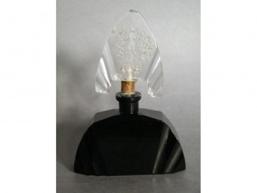 #0898 1920s Art Deco Glass Scent Bottle **SOLD**