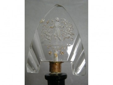 #0898 1920s Art Deco Glass Scent Bottle **SOLD**