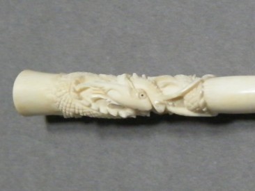 #1403 Ladies Ivory Cigarette Holder from China, circa 1920 -1940 **Sold"" March 2017
