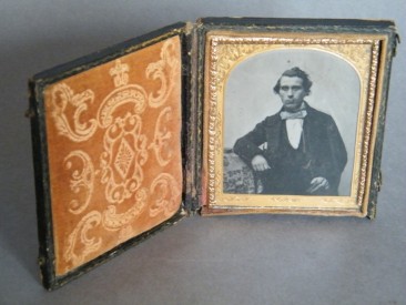 #1425 Early Victorian Daguerreotype Portrait of a Gentleman, circa 1840 - 1860 **SOLD** December 2016