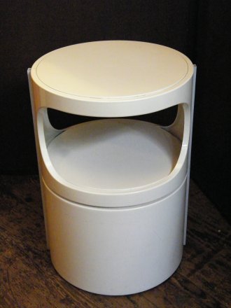 #1485   1960s Cylindrical Plastic Bedside Cabinet     **Sold**  January 2019