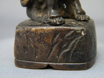 #1730  Small Chinese Bronze Lion, Ming Dynasty (1368 - 1644) or Earlier **SOLD**  2019