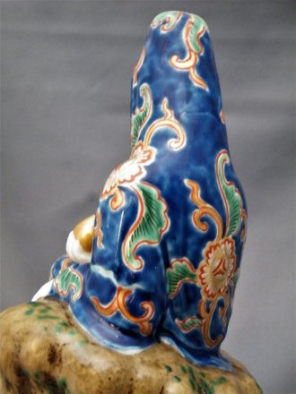 #1753 Rare Japanese Porcelain Figure Kannon with Dragon, Meiji (1868 - 1911)     **SOLD** to USA,  2021