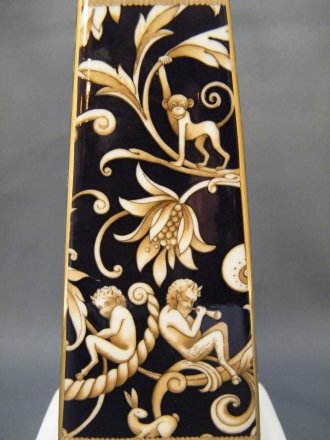 #1792  Rare Wedgwood Cornucopia Bone China Lamp Base, circa 1990s  **Sold** to Norway, September 2020