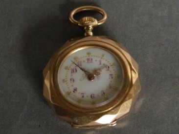 #0853 Antique 18K Gold Ladies Remontoir Pocket Watch, circa 1875-1910 **SOLD**