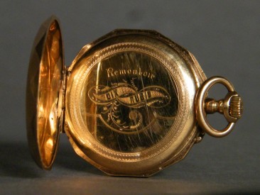 #0853 Antique 18K Gold Ladies Remontoir Pocket Watch, circa 1875-1910 **SOLD**