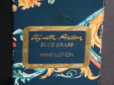 #1679  Elizabeth Arden "Blue Grass" Lotion Bottle, 1970s  **SOLD** 2018