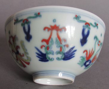 #1810  Chinese Doucai Porcelain Bowl, Daoguang Mark and Period (1821-1850)  **Sold**  June 2022