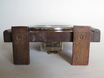 #0015 1940s - 1950s Oak Cased  8  Day Mantle Clock  **SOLD** December 2017