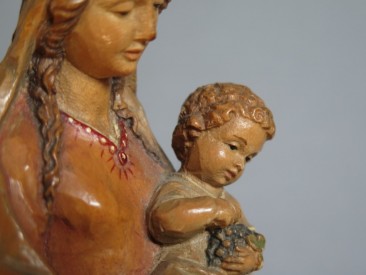#1486 Finely Carved Madonna and Child, circa 1920s **SOLD** through our Liverpool shop
