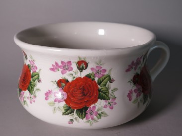 #1621  Portmeirion Pottery "Roses" Chamber Pot, circa 1970s