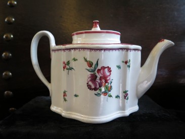 #1548 Late 18th Century Newhall Porcelain Teapot, circa 1787 - 1790  **SOLD** September 2017