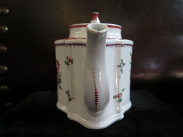 #1548 Late 18th Century Newhall Porcelain Teapot, circa 1787 - 1790  **SOLD** September 2017