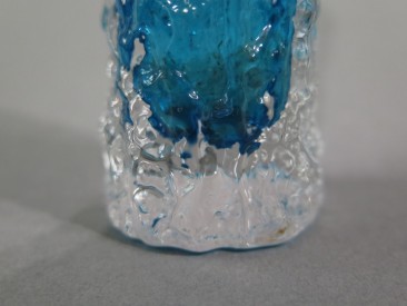 #1610  Whitefriars Glass Textured Bark Vase, early 1970s  **SOLD** April 2018