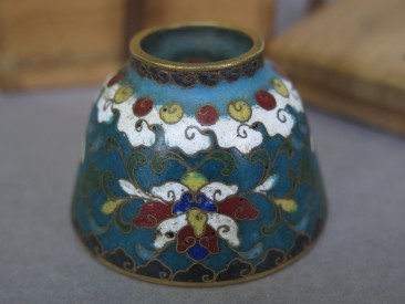 #1539  Rare Chinese Ming Dynasty Cloisonne Enamel Wine Cup, Wanli (1578-1619)   **Price on Request**