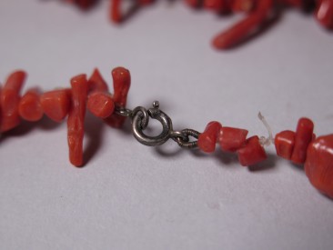 #1500 Victorian Red Coral Necklace   **SOLD**
