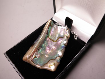 #1650  Abalone Shell Pendant, circa 1970