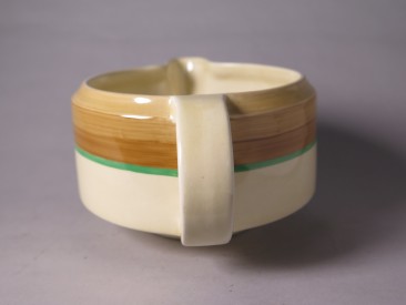 #1527  Art Deco Modernist Style Clarice Cliff Sauce Boat, circa 1929  **Sold**