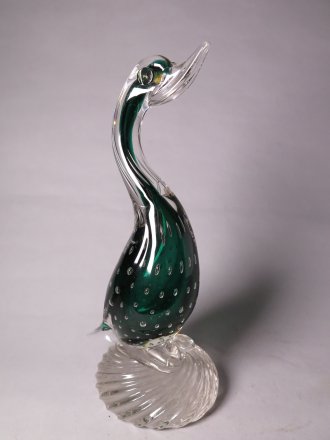 #1814  Murano Glass Duck from Italy, circa 1950s - 1960s