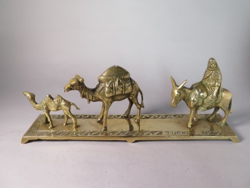 #1551  Donkey & Camel 'Train' from Turkey, circa 1900 - 1930    **SOLD**  April 2017