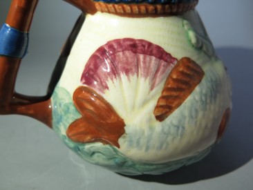 #1550  Relief Moulded 'Fish' Jug by Shorter & Sons, circa 1940s - 1950s