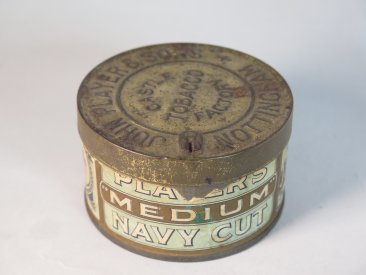 #1743  Early 20th Century 'Lockable' Players Tobacco Tin, Castle Factory Nottingham, circa 1900 - 1930  **SOLD**  2018