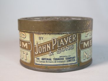 #1743  Early 20th Century 'Lockable' Players Tobacco Tin, Castle Factory Nottingham, circa 1900 - 1930  **SOLD**  2018