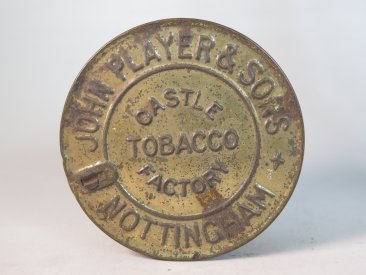 #1743  Early 20th Century 'Lockable' Players Tobacco Tin, Castle Factory Nottingham, circa 1900 - 1930  **SOLD**  2018