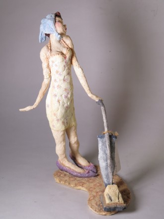 #1552  Resin Figure "I want to break free" by Grant Palmer, circa 1990s **SOLD** September 2017